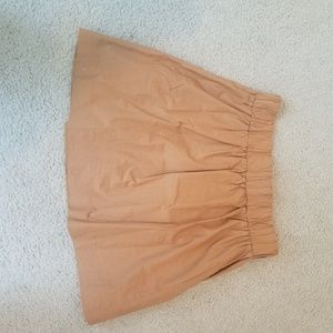 Jcrew Burnt Sienna Cotton Cinch Waist.Skirt sz 8
